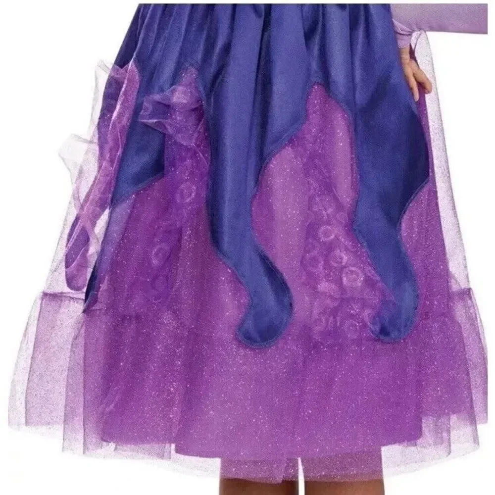 Disney Villains Ursula Large 10/12 Purple Blue Tutu Dress Halloween Costume